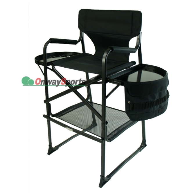 ow-n65ml29t barra de serviço pesado altura cadeira de diretor de alumínio dobrável com mesa lateral 